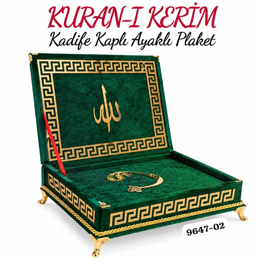 Kadife Kuranı Kerim Ayaklı