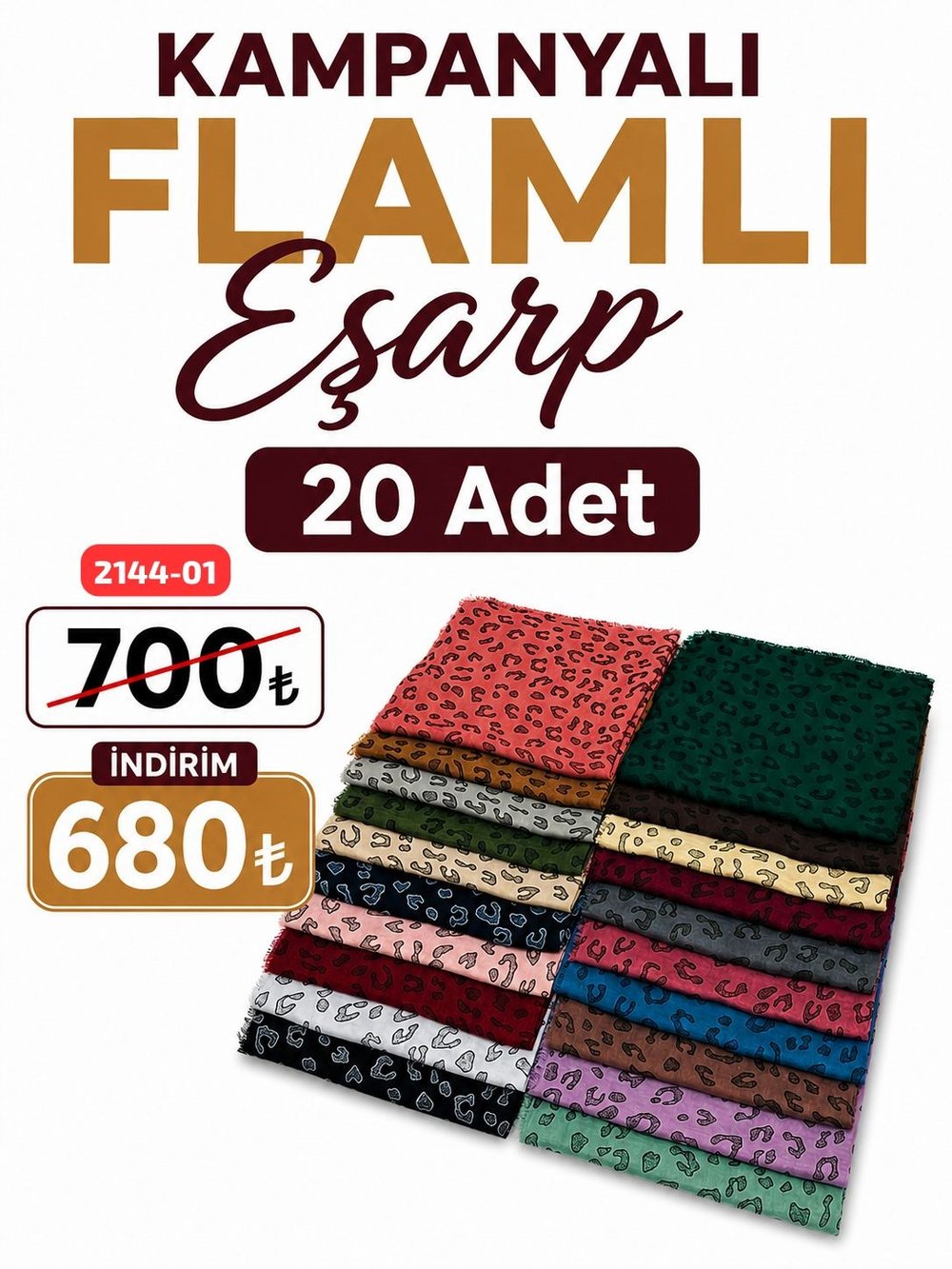 Kampanya Flamlı Eşarp
