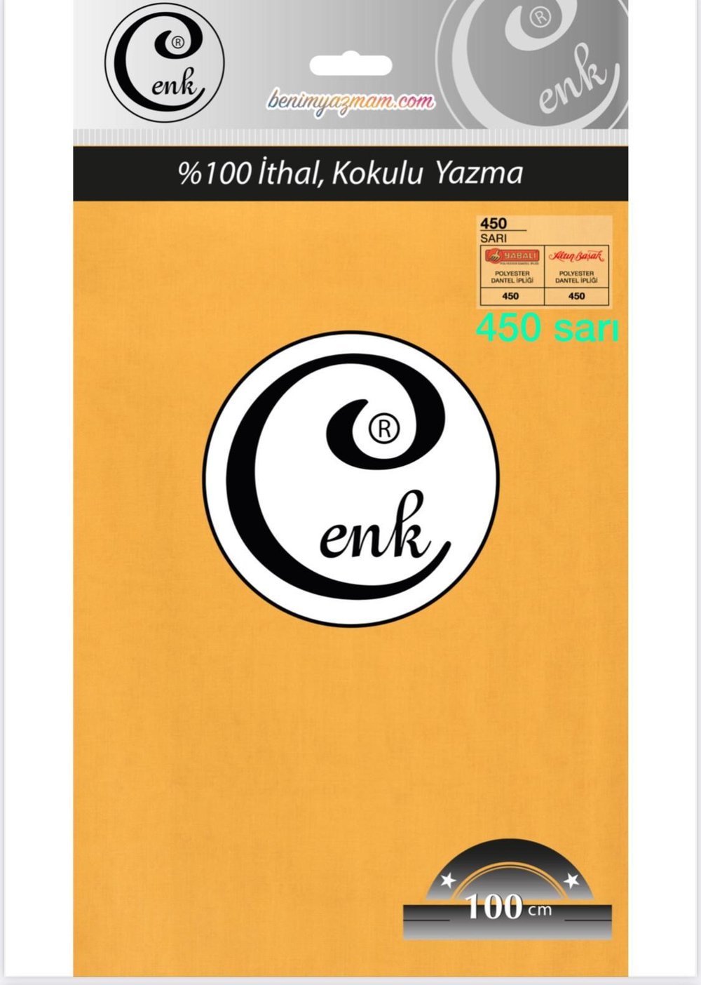 3001 Cenk 100 Cm Düz Poşetli Yazma