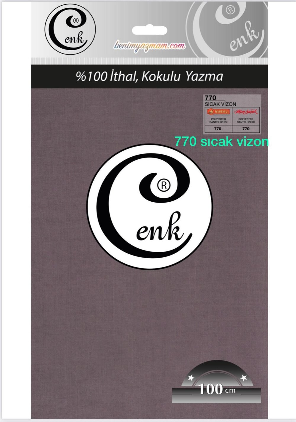 3001 Cenk 100 Cm Düz Poşetli Yazma
