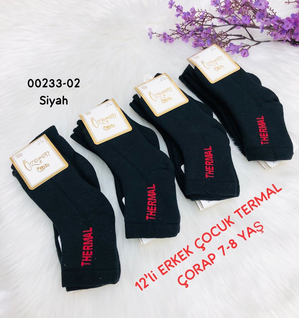 Erkek Çocuk Termal Çorap