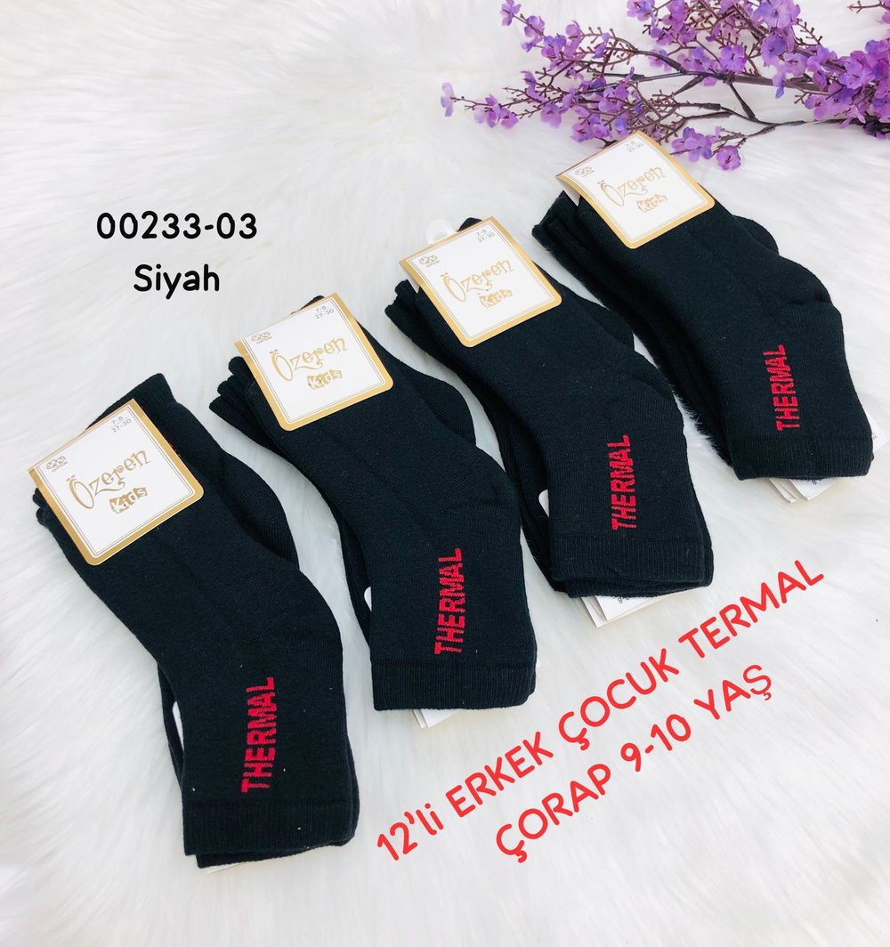 Erkek Çocuk Termal Çorap