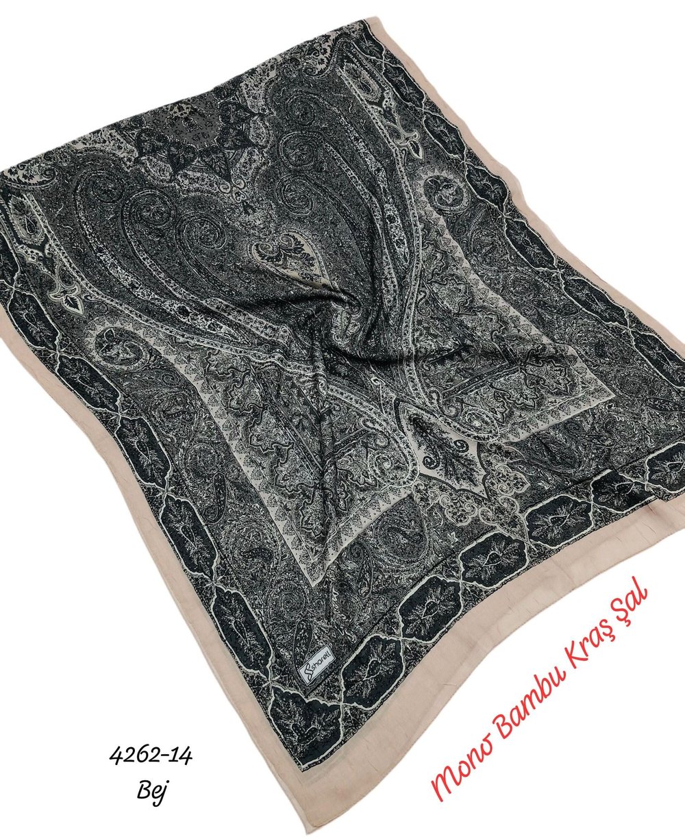 4262 Mono Bambu Kraş Şal