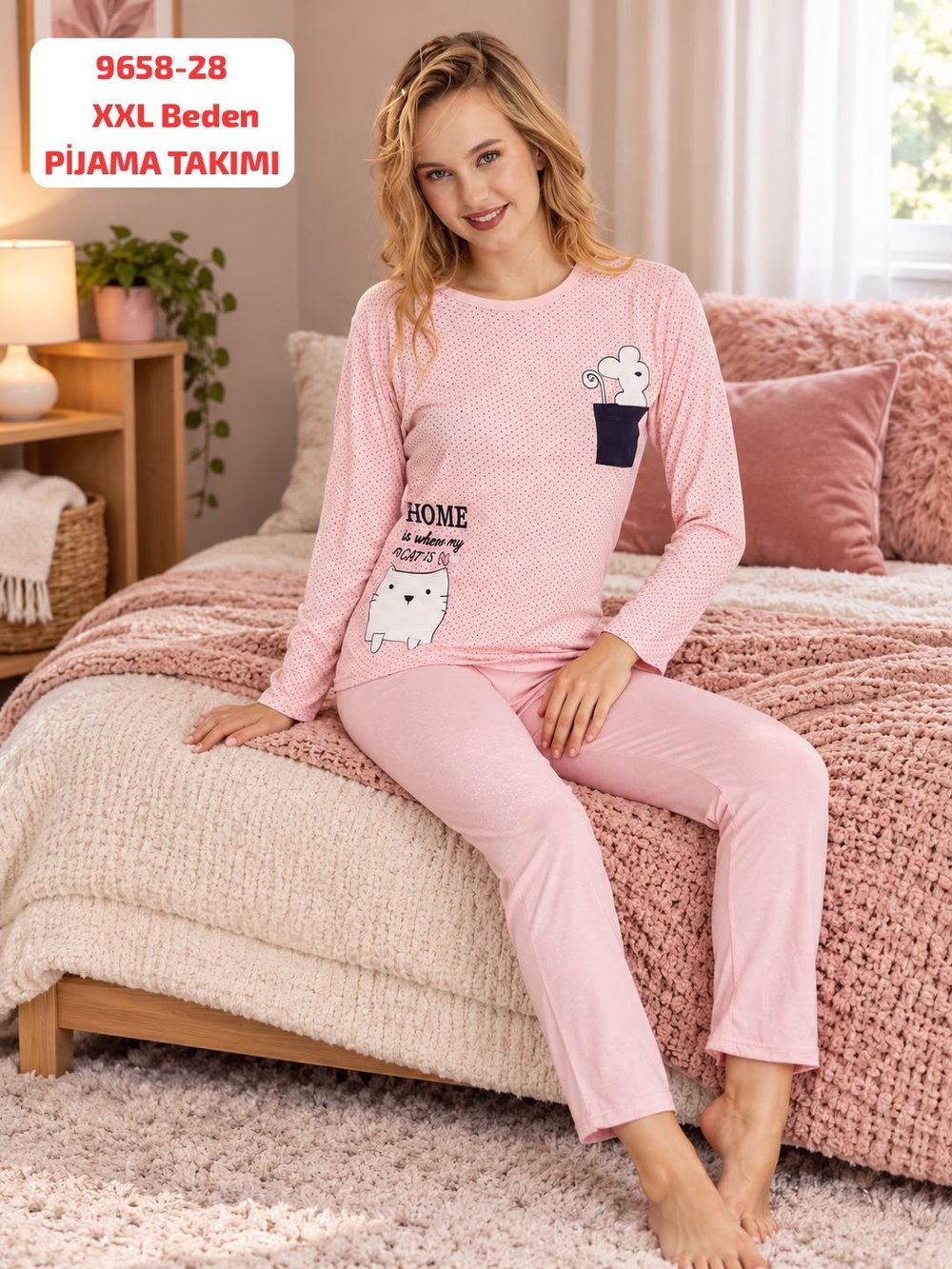 Viskon Pijama Takımı