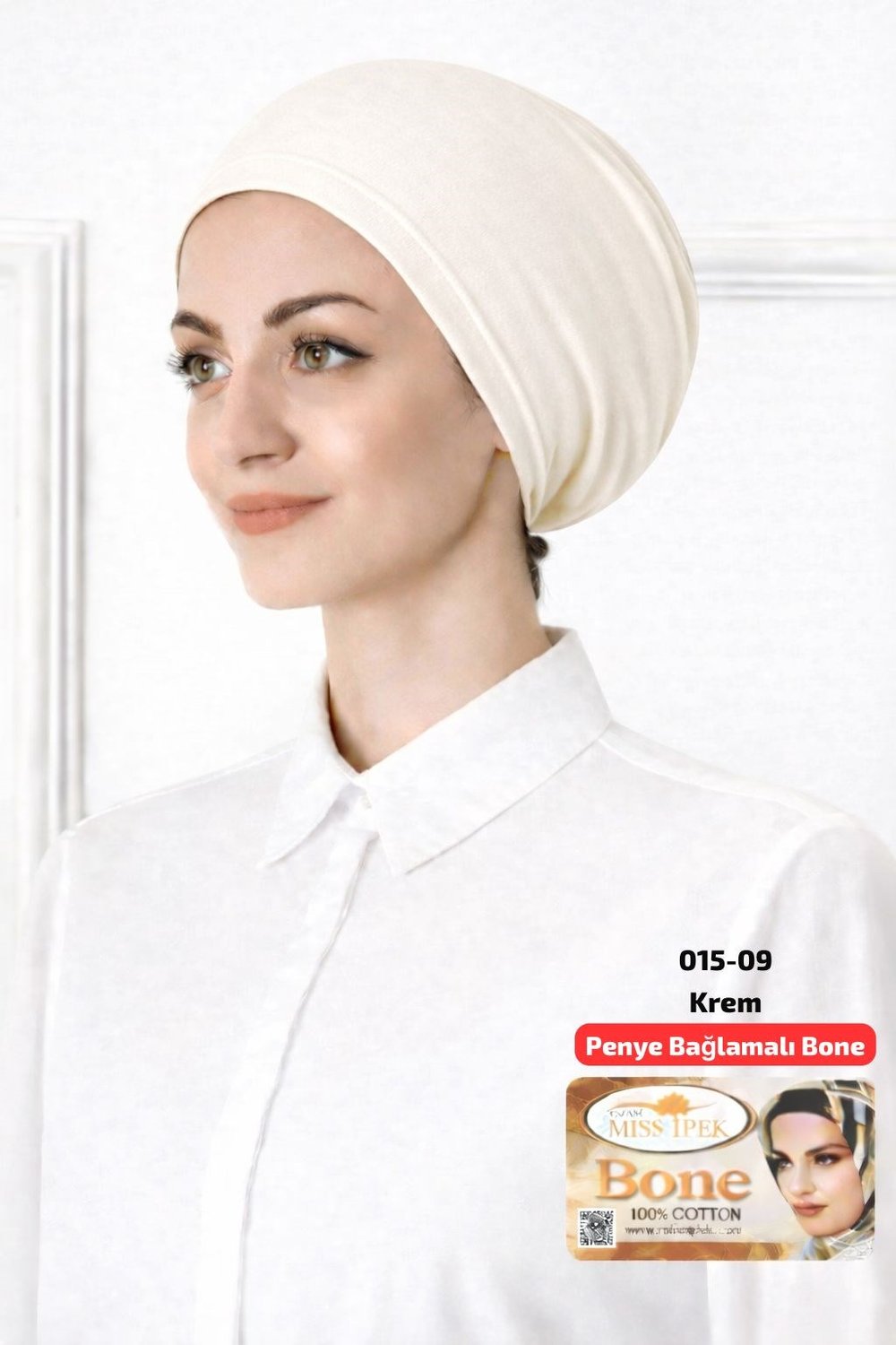 Lüks Penye Bağlamalı Bone