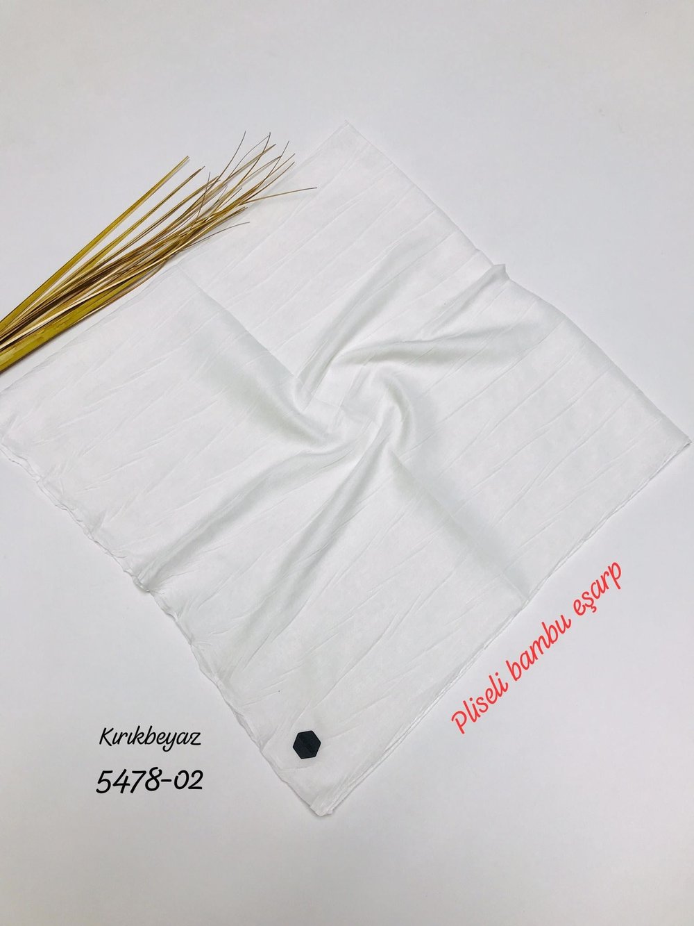 5478 Pliseli Bambu Eşarp