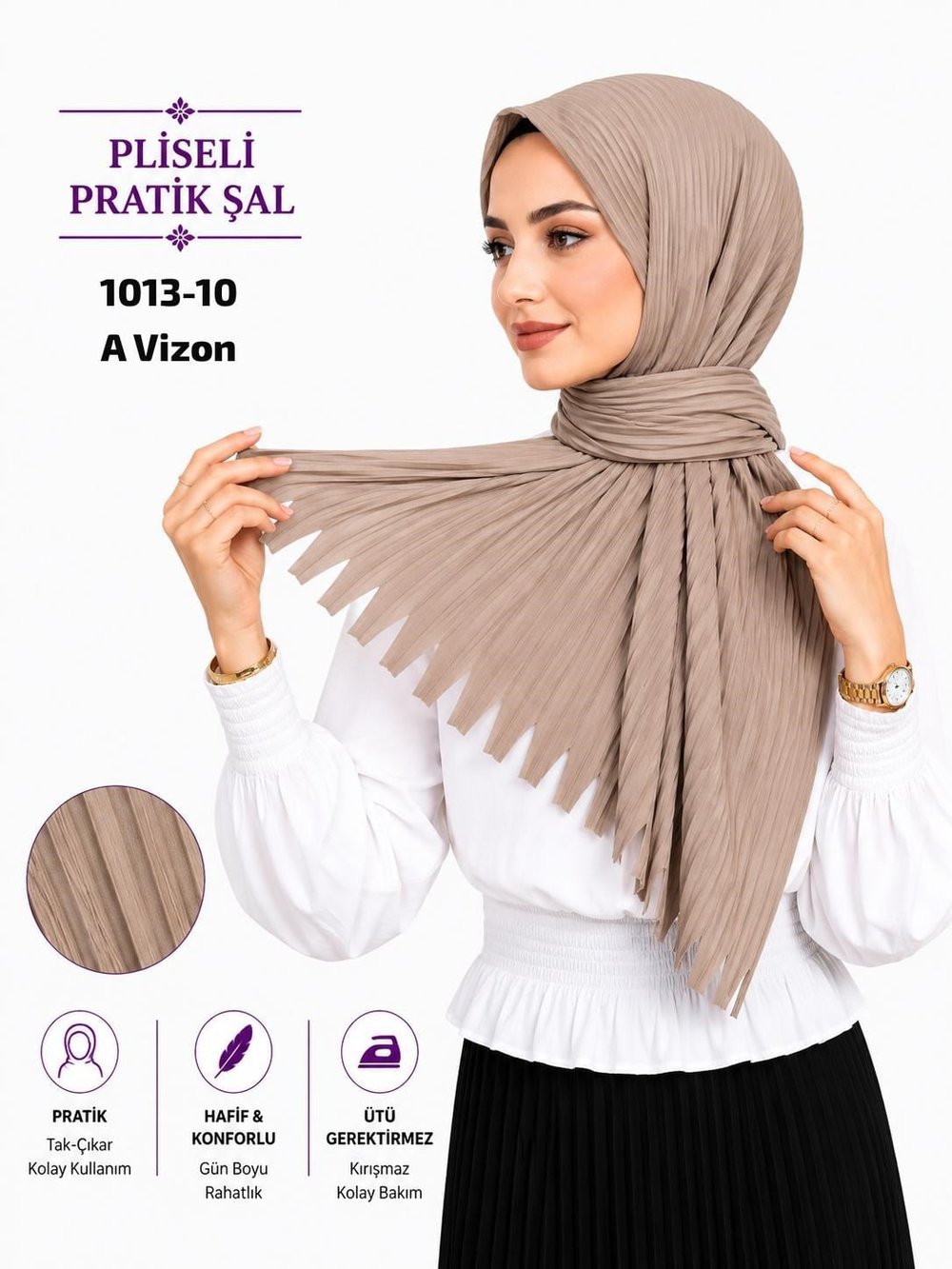 Pliseli Pratik Şal