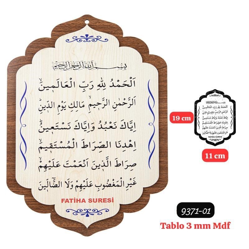 Tablo 3mm Mdf