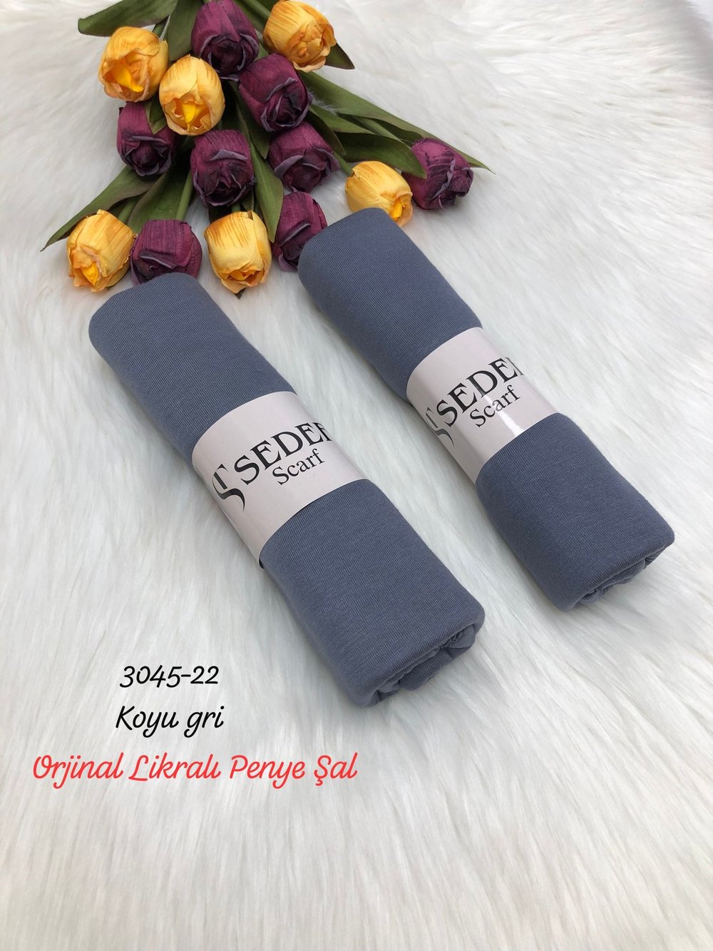 3045 Lüks Likralı Penye Şal