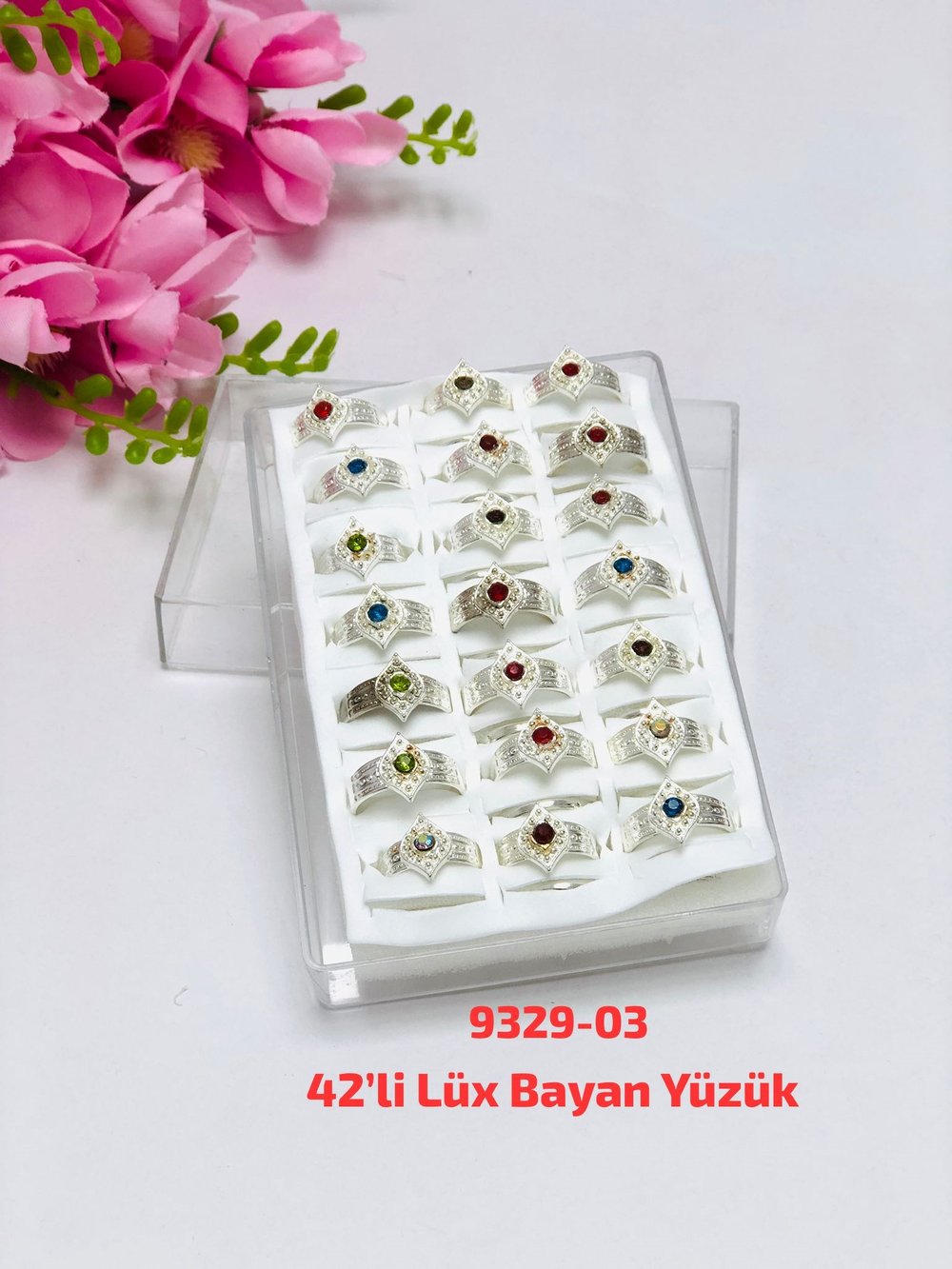 9329 Lüks Bayan Yüzük 42'li