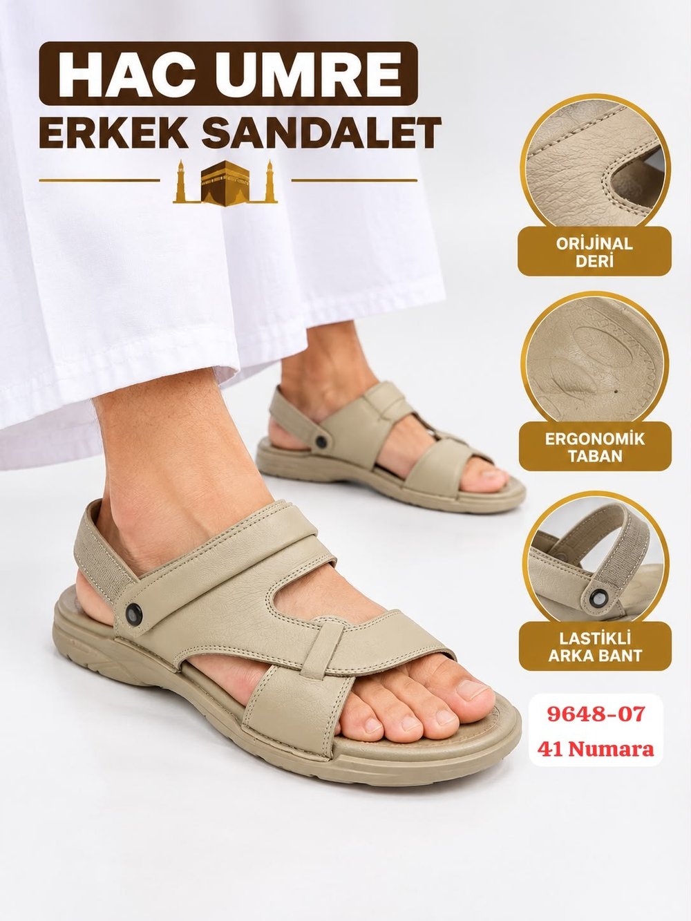Hac Umre Erkek Sandalet