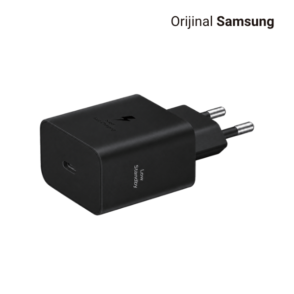 Samsung Orijinal 45W USB-C Süper Hızlı Şarj Adaptörü – Siyah