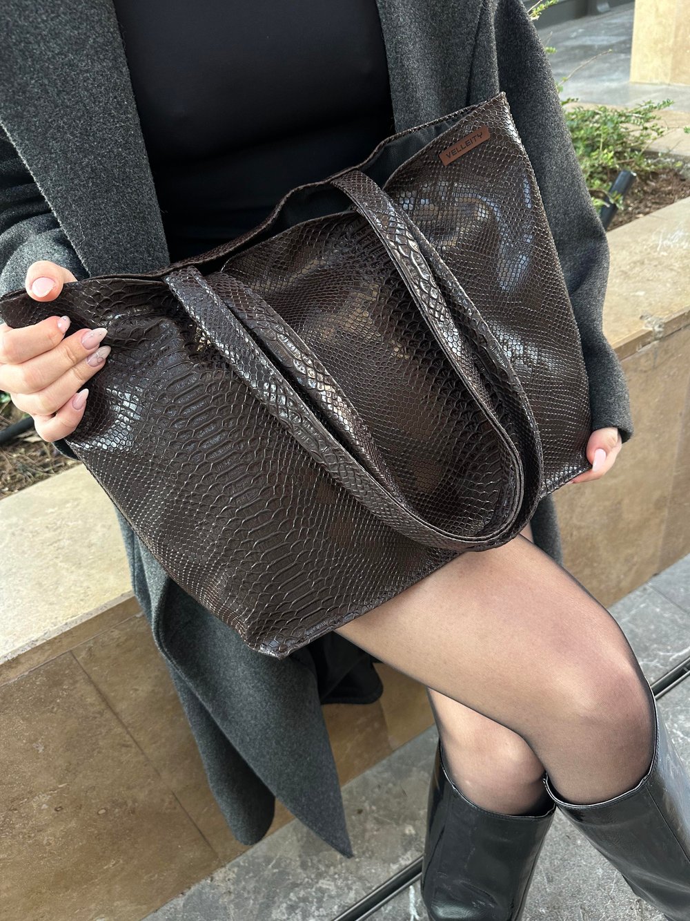 N/Brown Croco