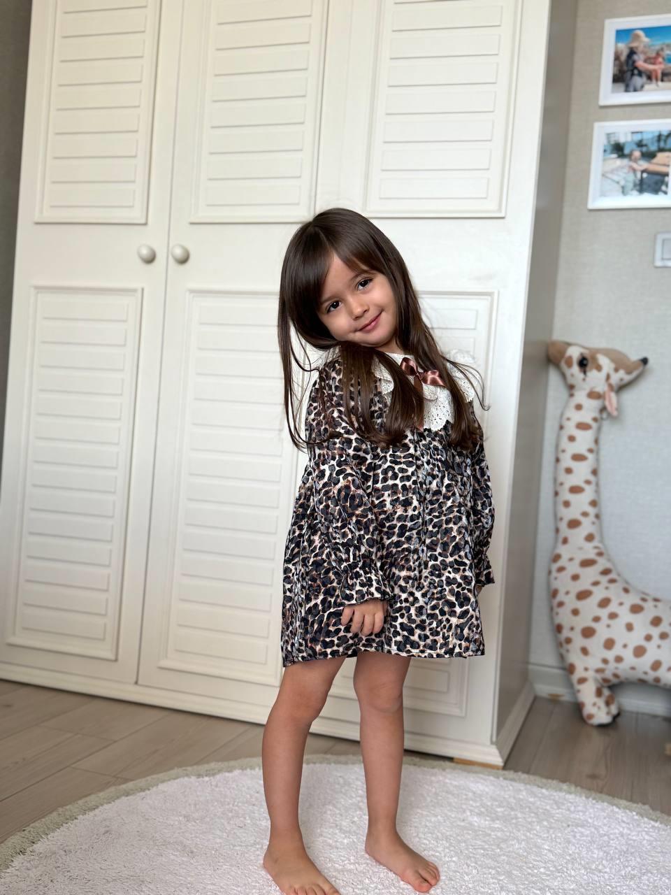LEOPAR DESENLİ ELBİSE