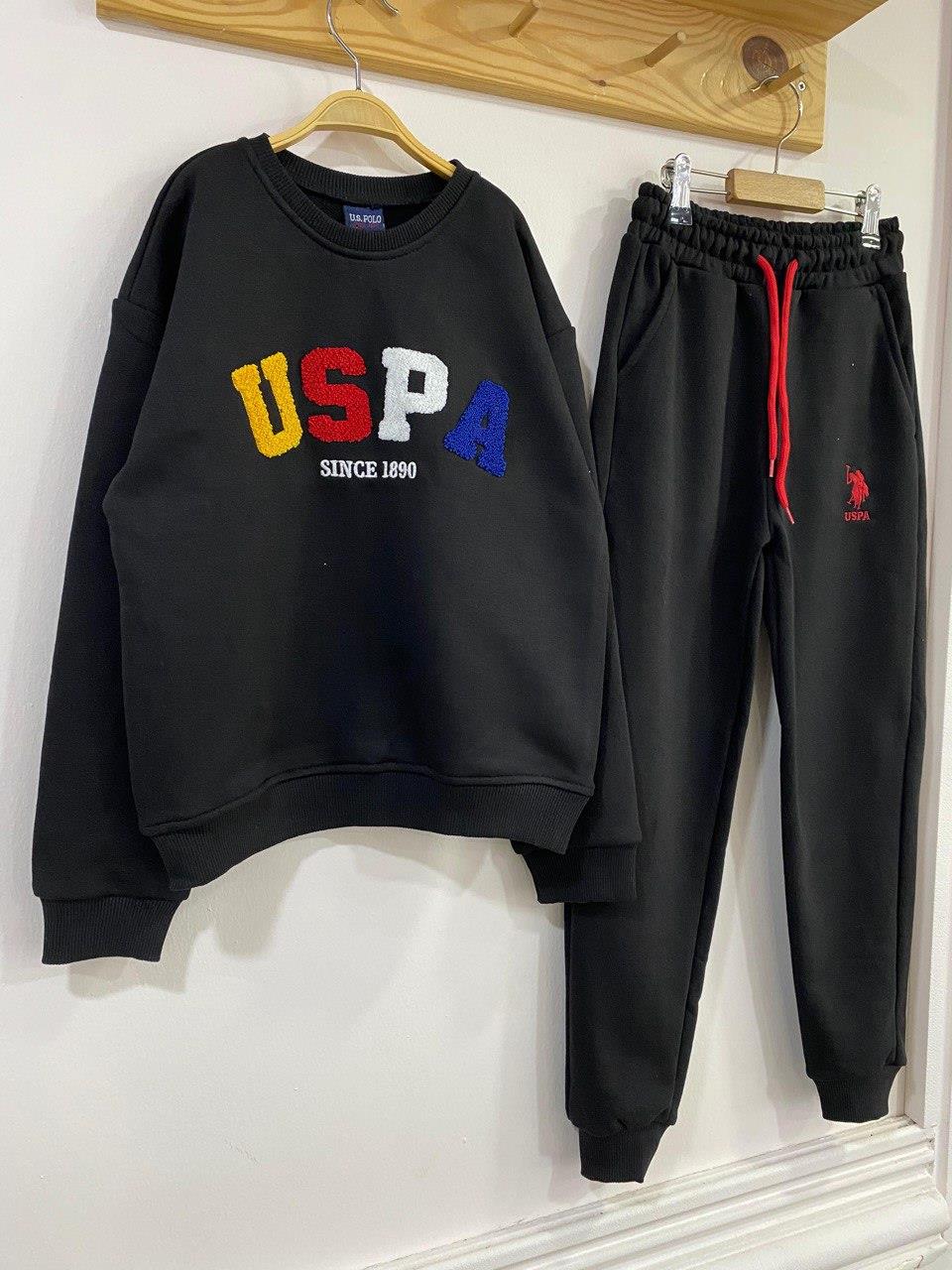 USPA SİYAH EŞOFMAN TAKIMI