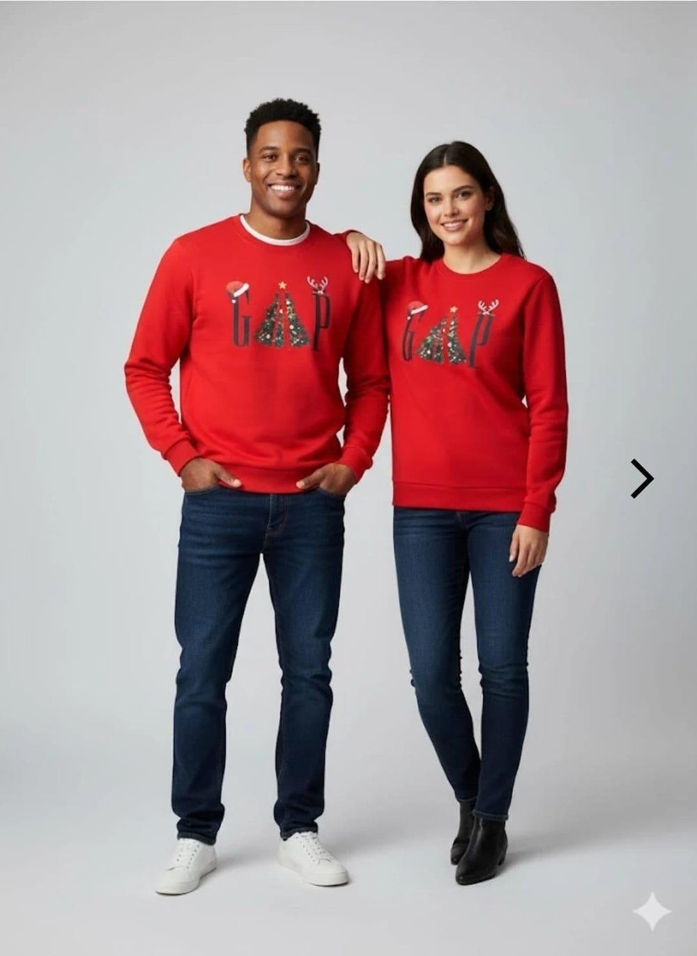 Yılbaşı Temalı Kırmızı Yetişkin Unisex Sweatshirt