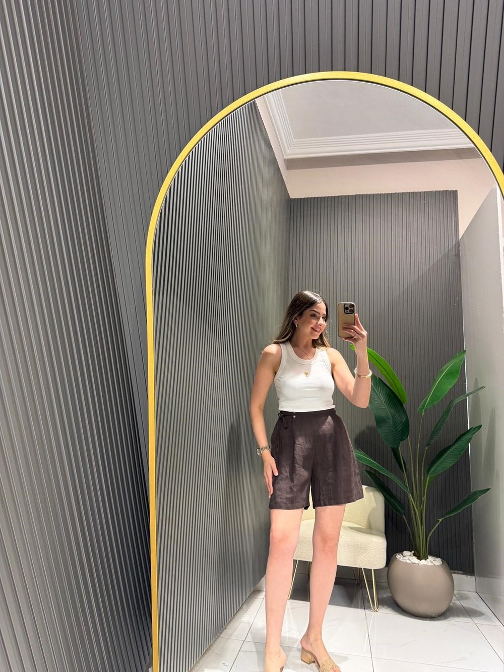 ACI KAHVE LASTİKLİ ŞORT 