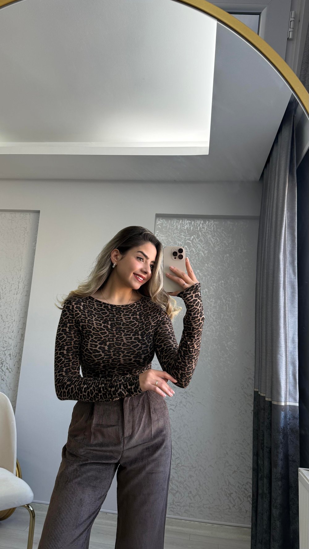 DİLVİN  LEOPAR BLUZ 