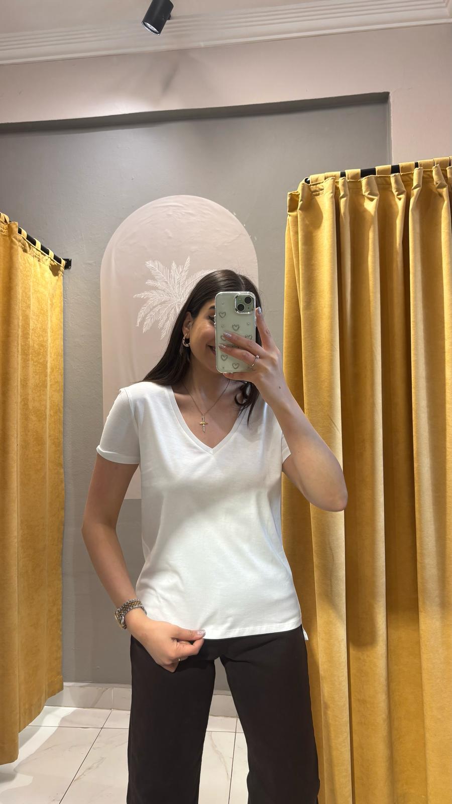 DLVN BEYAZ T-SHİRT