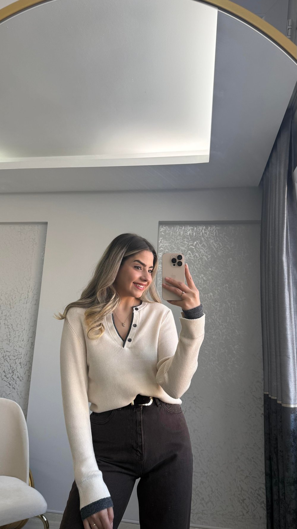 İKİ RENKLİ TRİKO KAZAK 