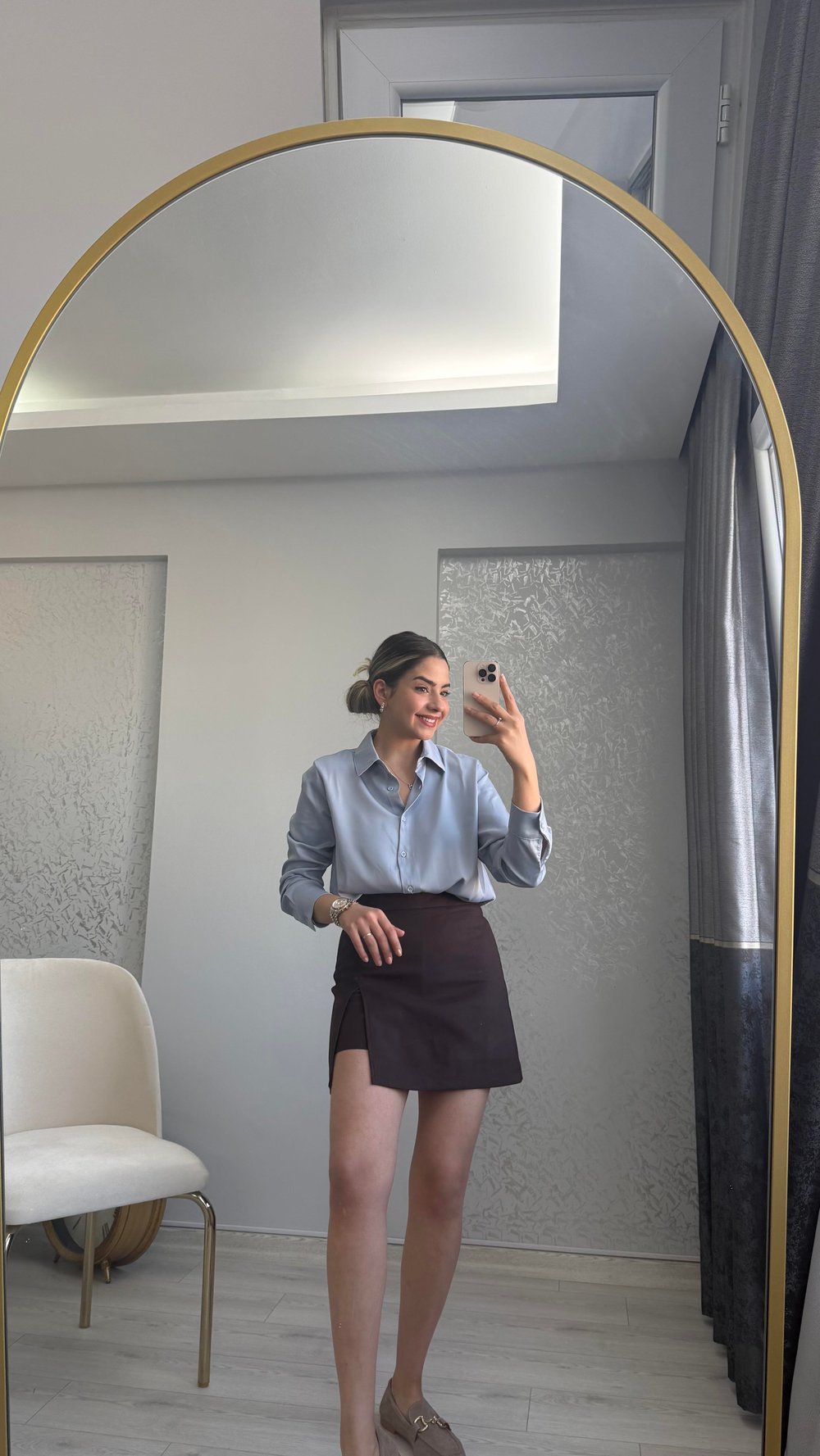 KAHVE ŞORT ETEK 