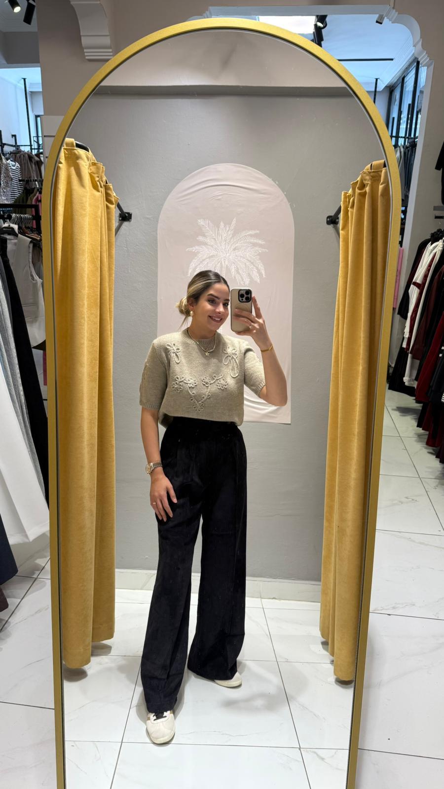 SİYAH KADİFE PANTOLON