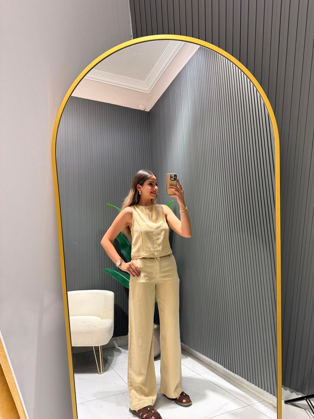 TENCEL CAMEL TAKIM 