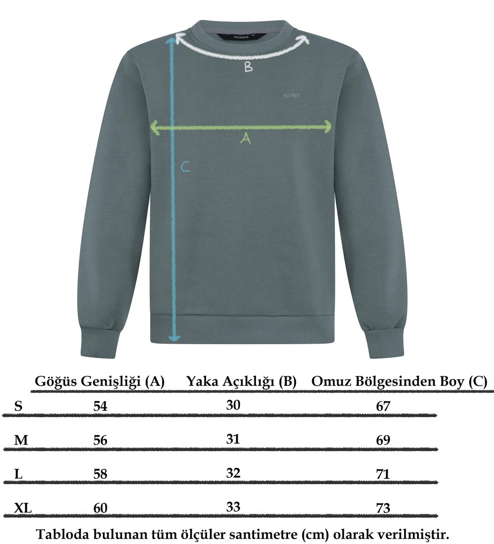 Mint Yeşili Yansı Sweatshirt