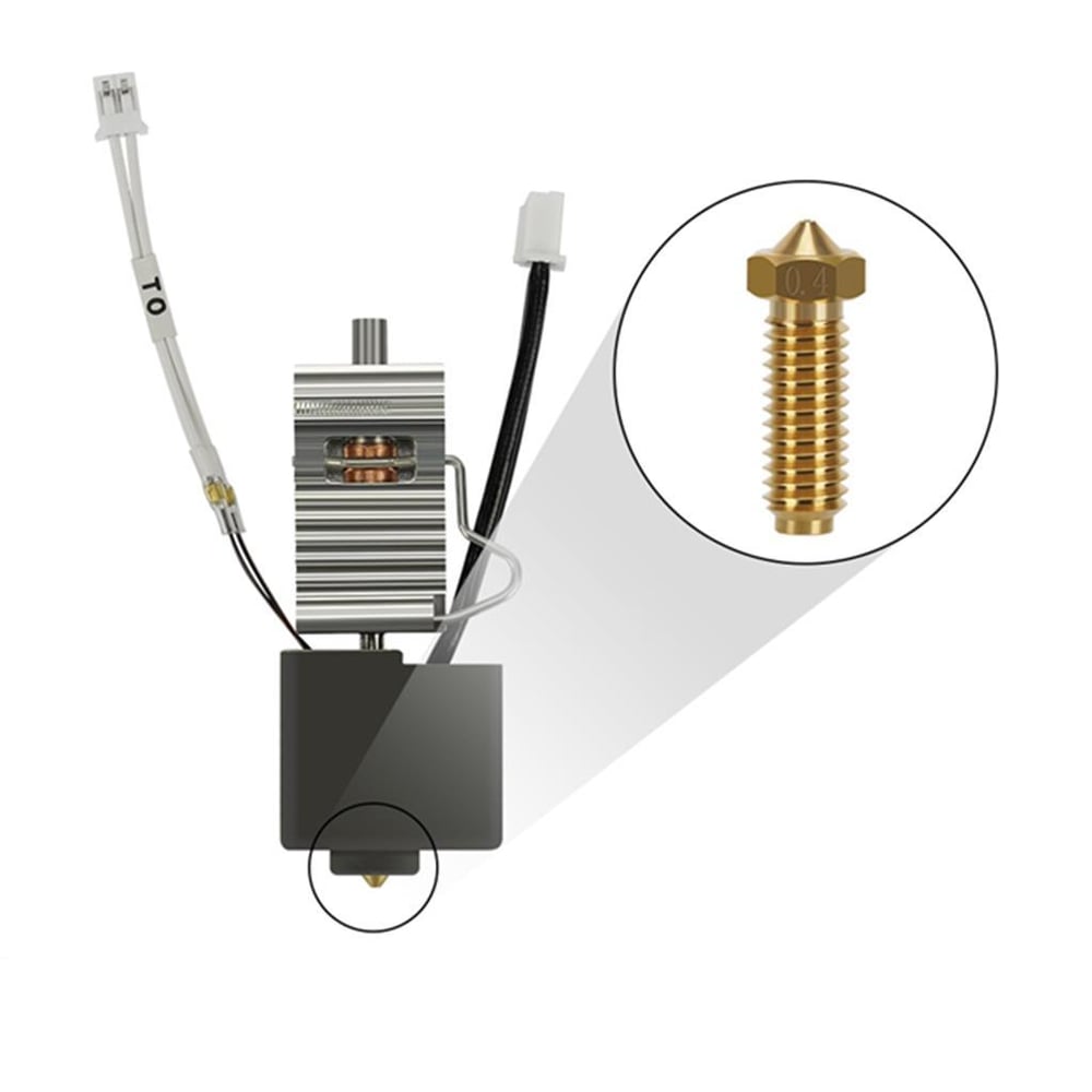 Anycubic Kobra 3 Full Hotend Seti Soğutucu Gövde Dahil(Pirinç Nozzle)