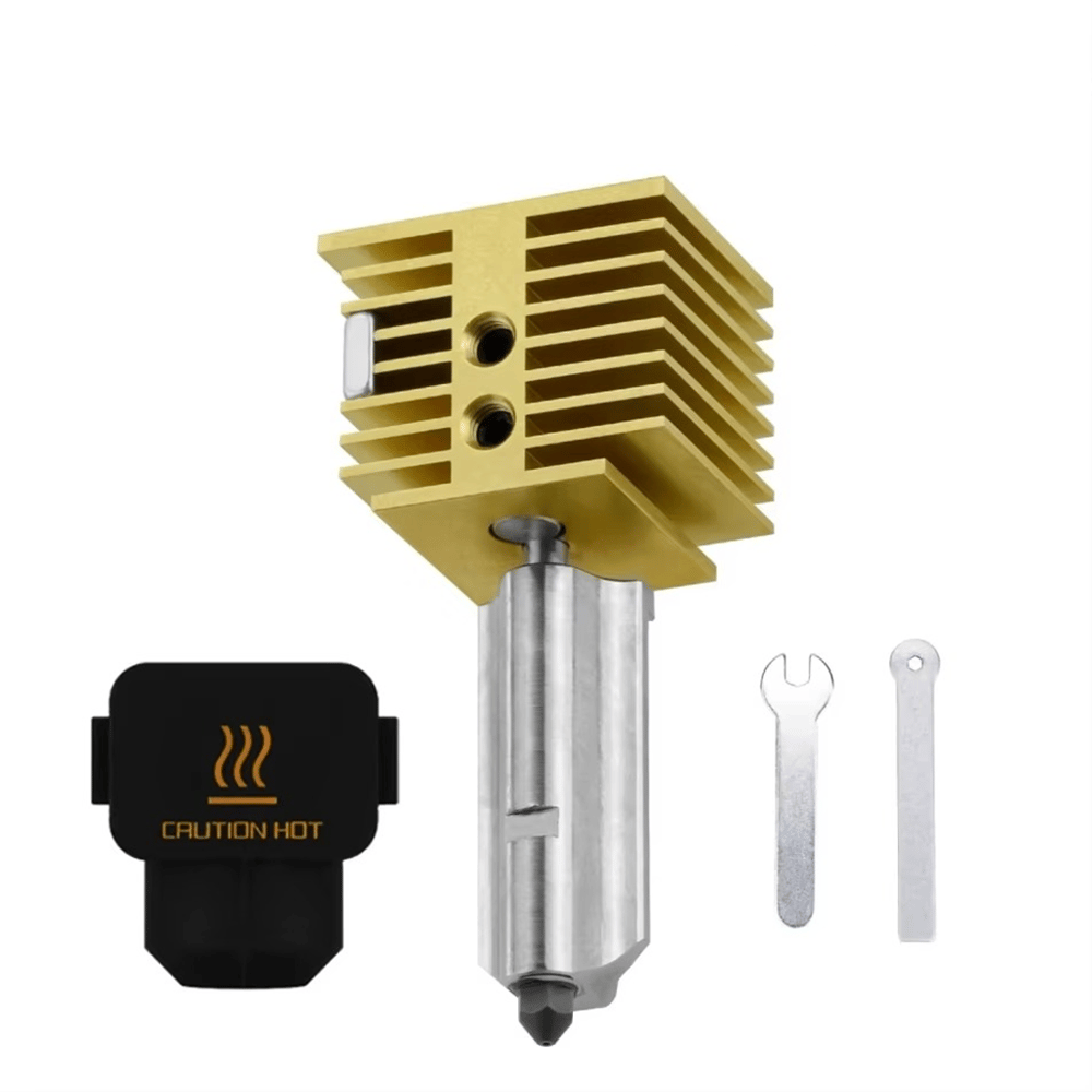 Bambu Lab A1-A1 Mini Yükseltilmiş Hotend Seti Pirinç Gövde-Sertleştirilmiş Çelik Nozzle-0.4mm