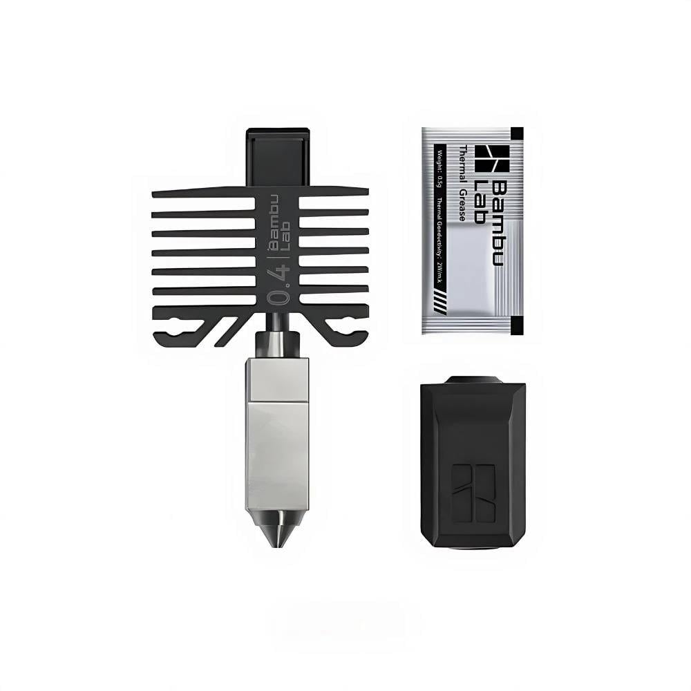 Bambu Lab X1/ P1 Serisi 0.4mm Hotend Nozzle Seti - Sertleştirilmiş Çelik - FAH001-N-1