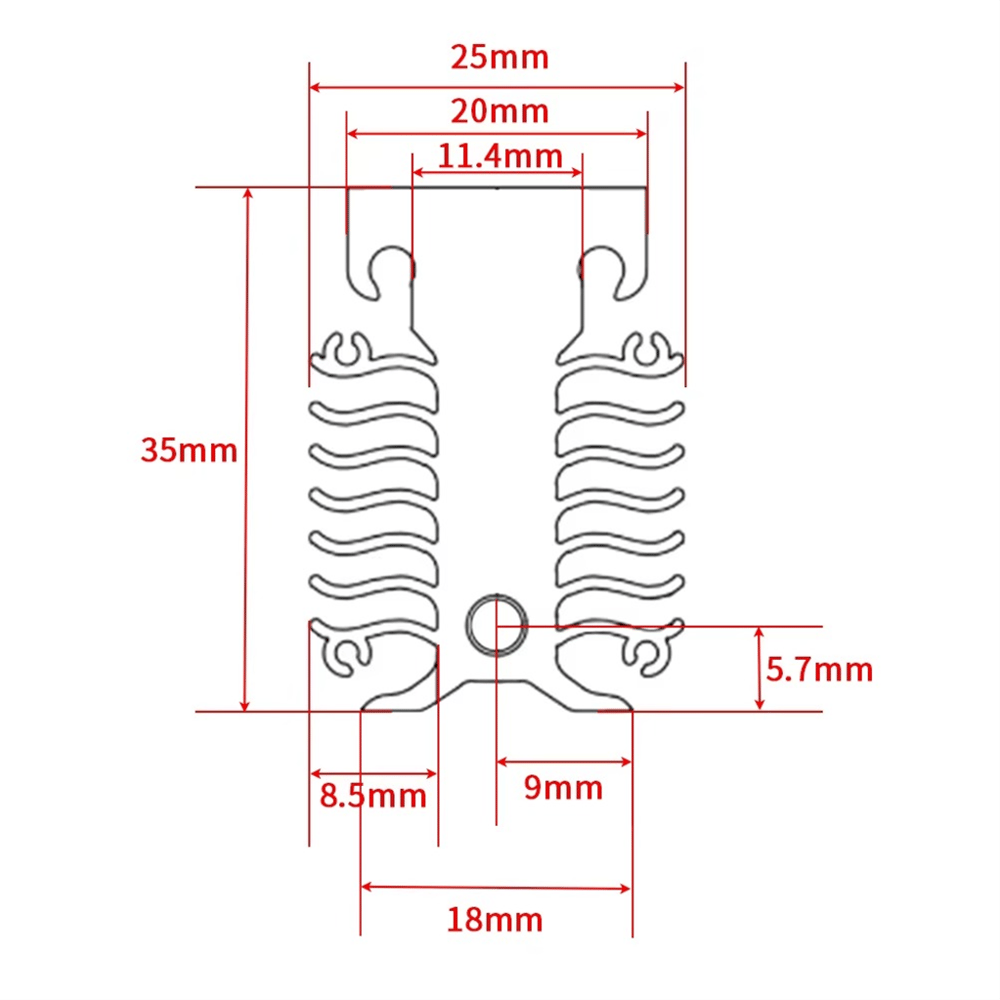 Creality Ender 3 V3 KE-V3 SE Uyumlu Soğutucu Alüminyum Radyatör-Gümüş