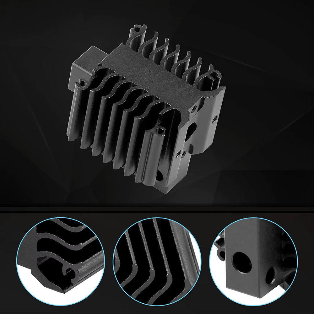 Creality Ender 3 V3-V3 Plus Uyumlu Soğutucu Alüminyum Radyatör-Siyah