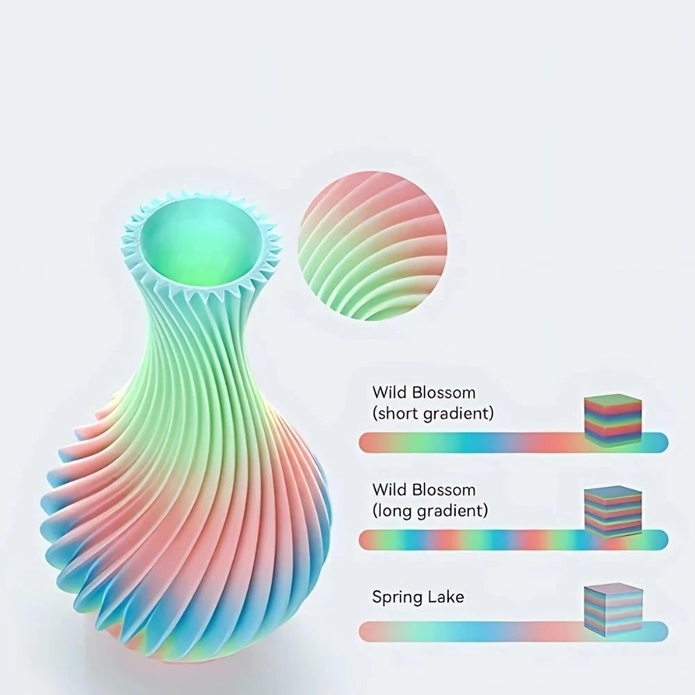 Creality Hyper PLA Rainbow Wild Blossom Long Filament 1.75mm 1000gr