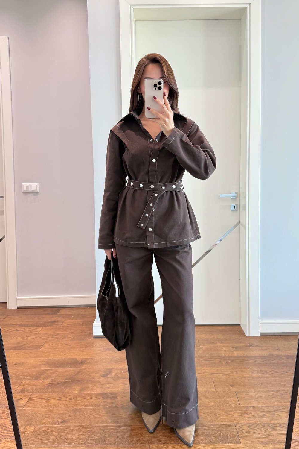 TASARIM ACI KAHVE KEMERLİ TAKIM