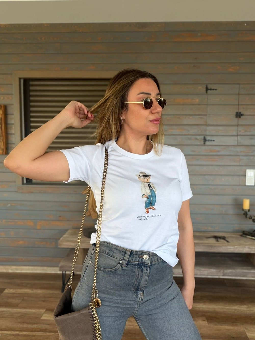 Göğüs Orta Baskı Logolu T-Shirt