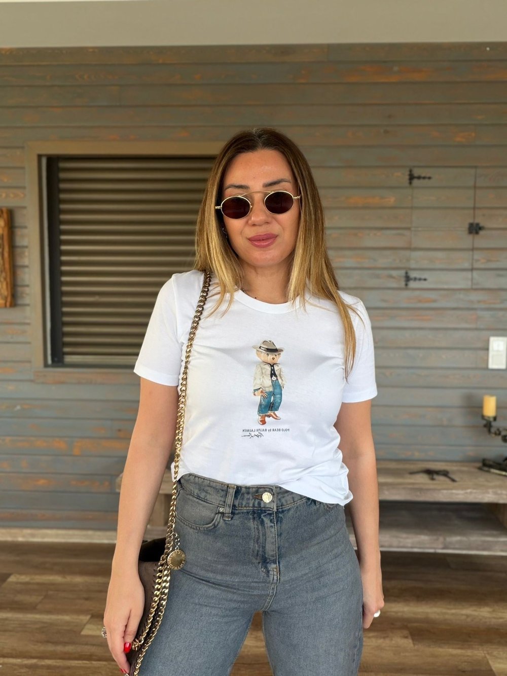 Göğüs Orta Baskı Logolu T-Shirt