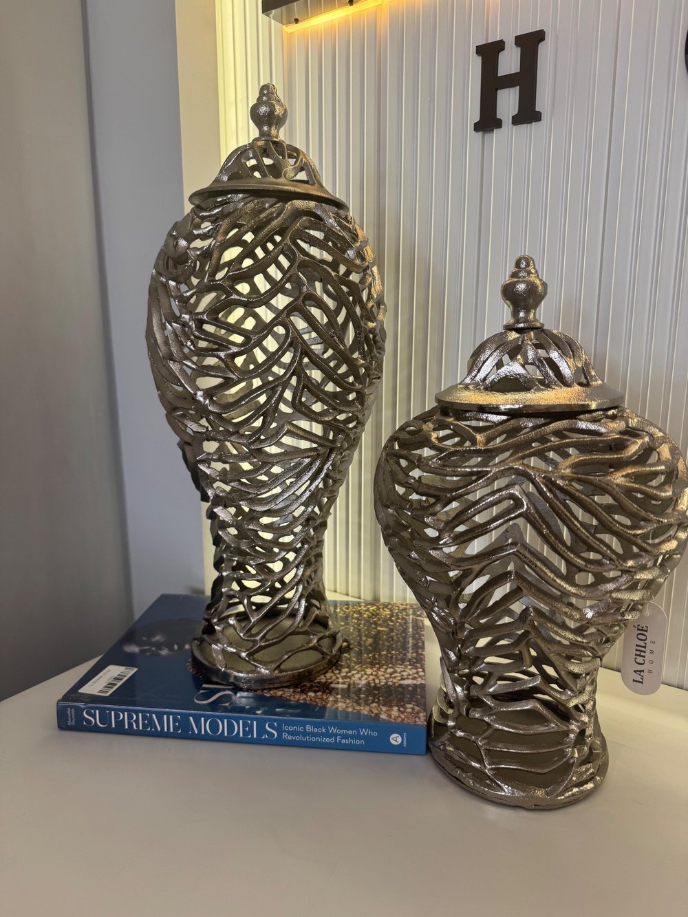 İkili Döküm Küp Gümüş 52cm-39 cm