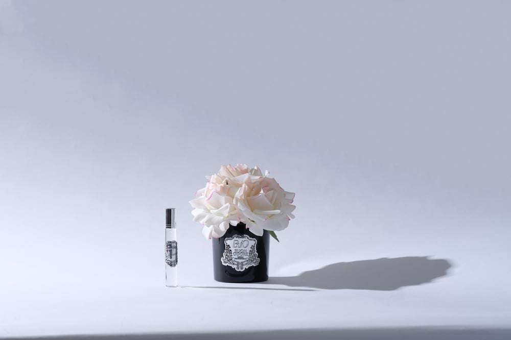 Siyah Cam Silver 5 Gül