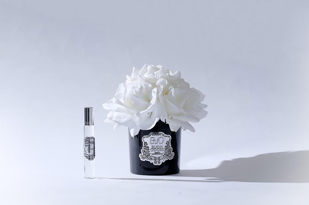 Siyah Cam Silver 5 Gül