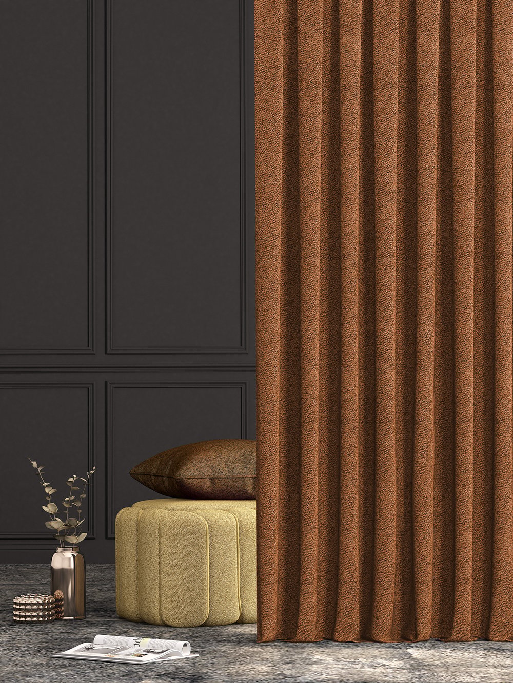 Huron Perdelik Kumaş
