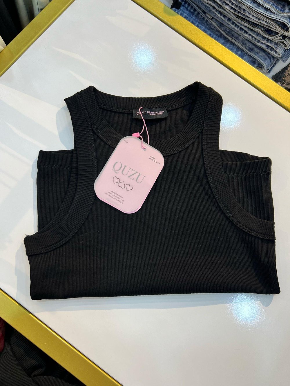 HALTER YAKA ATLET SİYAH - 1027