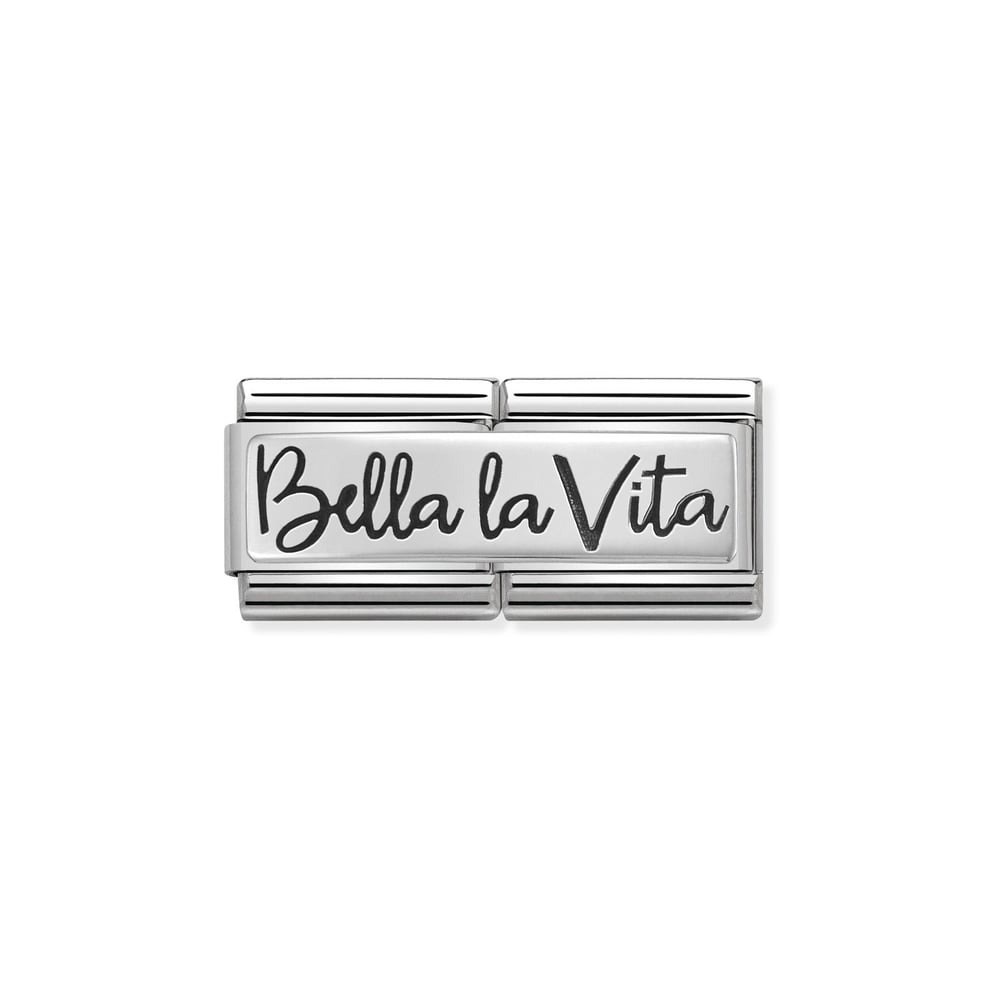 Composable Classic Çift Link Bella La Vita 925 Ayar Gümüş