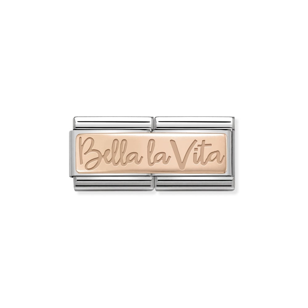 Composable Classic Çift Link Bella La Vita 9 Ayar Rose Gold
