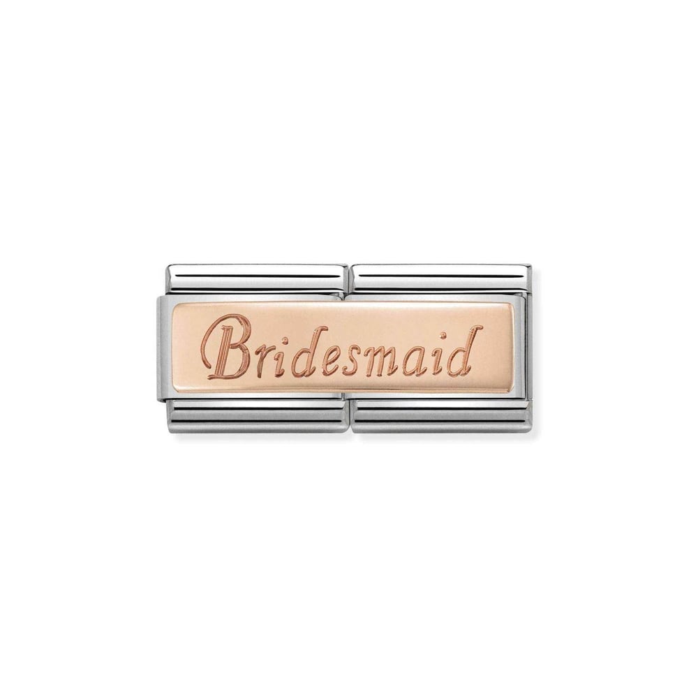 Composable Classic Çift Link Bridesmaid 9 Ayar Rose Gold