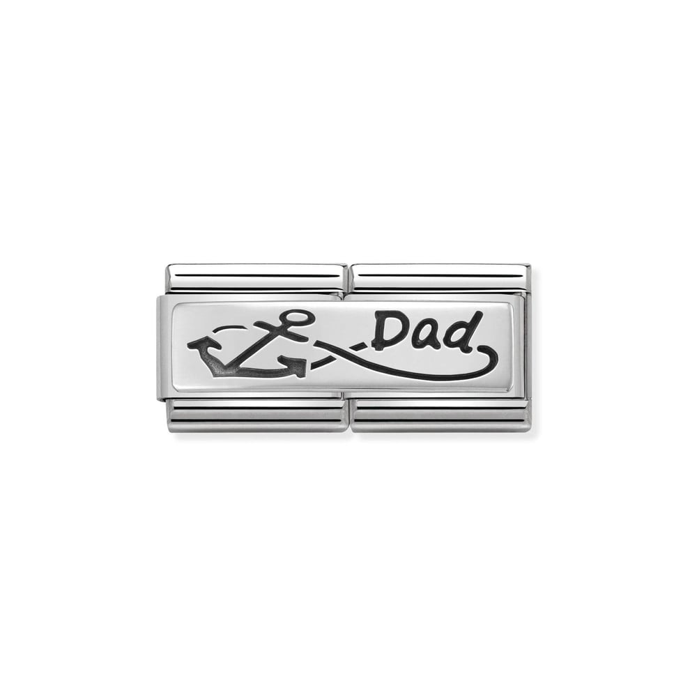 Composable Classic Çift Link Dad 925 Ayar Gümüş