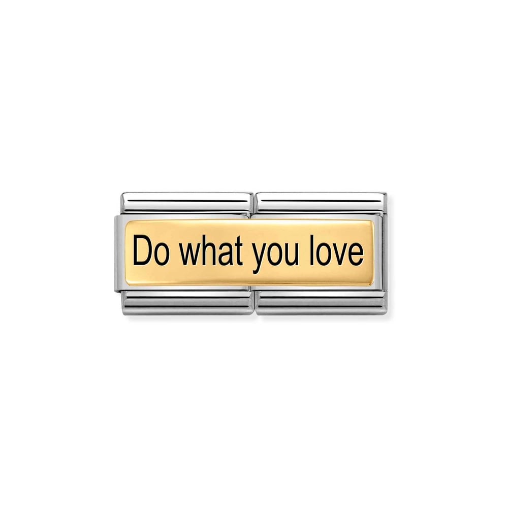 Composable Classic Çift Link Do What You Love 18 Ayar Altın