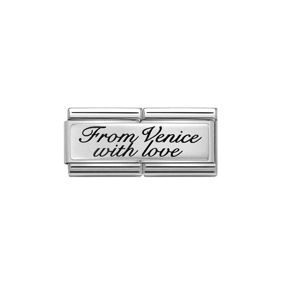 Composable Classic Çift Link From venice With Love 925 Ayar Gümüş