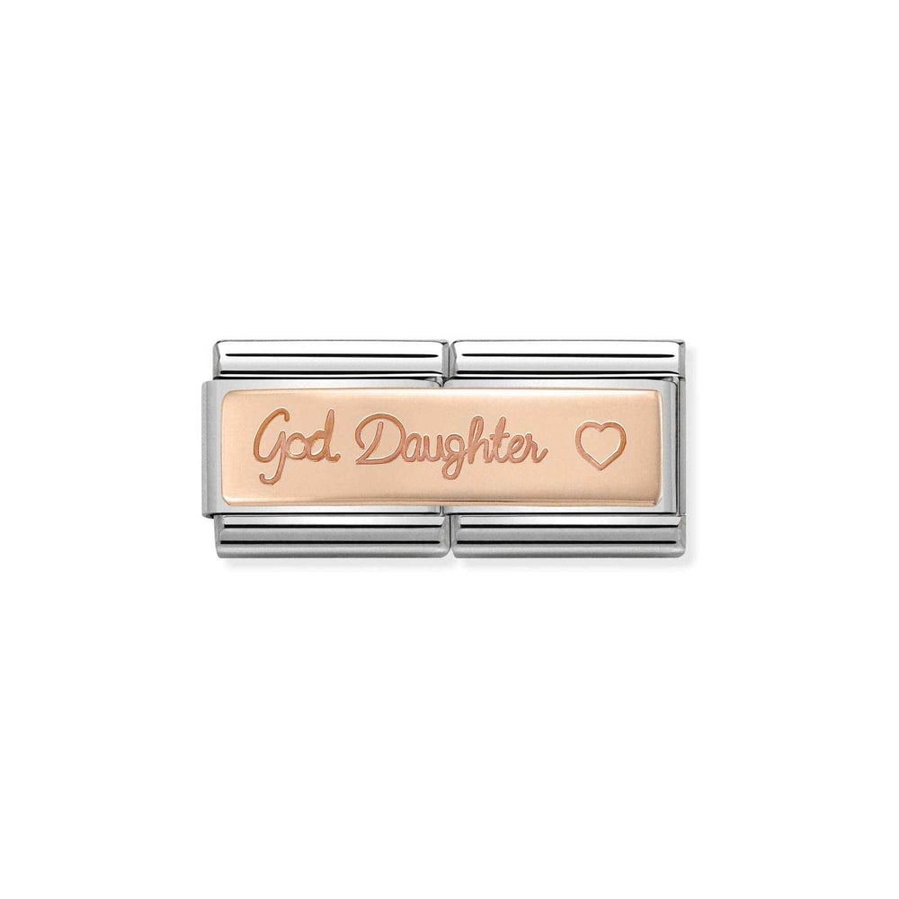 Composable Classic Çift Link God Daughter 9 Ayar Rose Gold