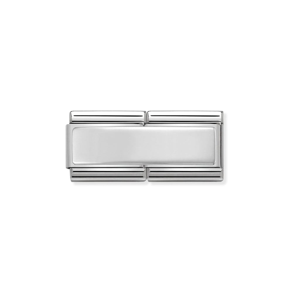 Composable Classic Çift Link Plaka 925 Ayar Gümüş
